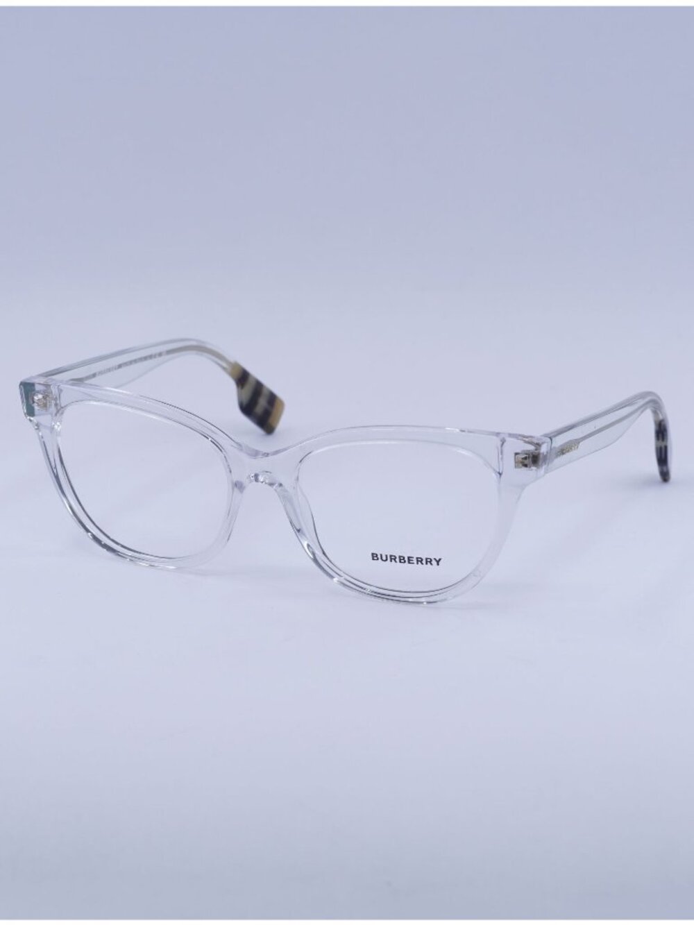 Burberry BE2375 3024 Eyeglasses Transparent 53mm Cat Eye Frame